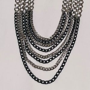 Silver/Pewter Necklace Set